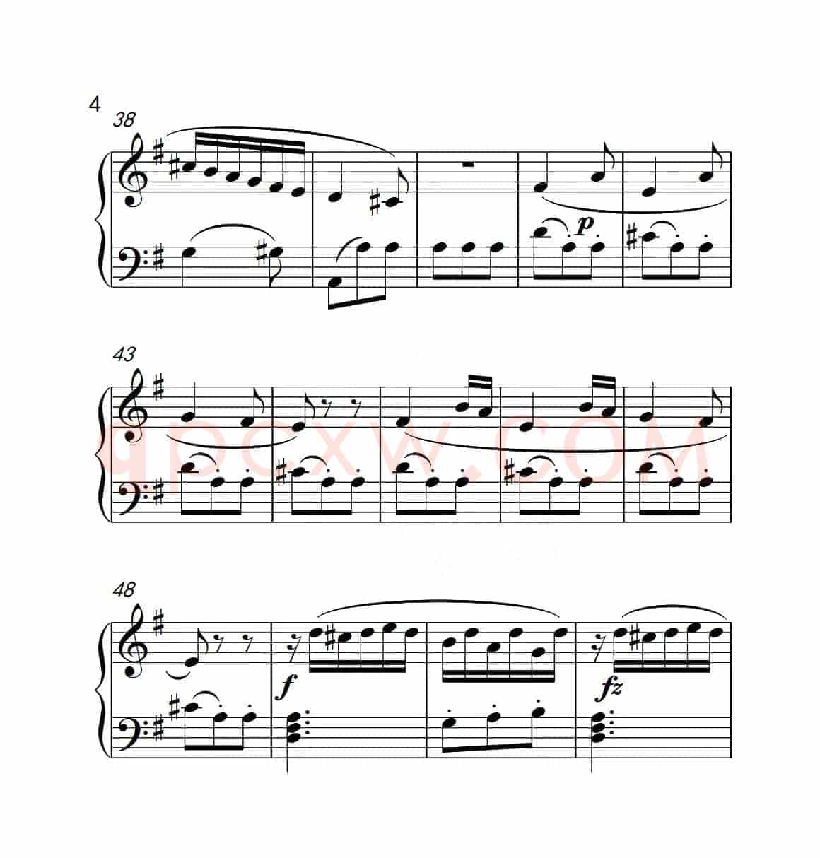 第三级B组 小奏鸣曲（中国音乐学院钢琴考级作品1~6级）