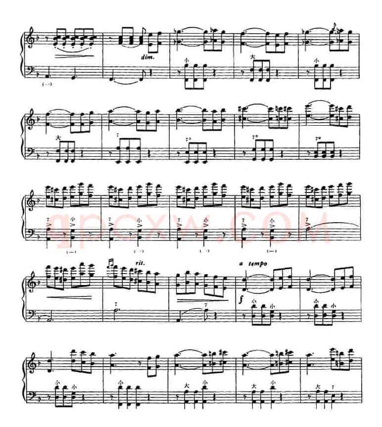 手风琴技术训练练习曲（21）