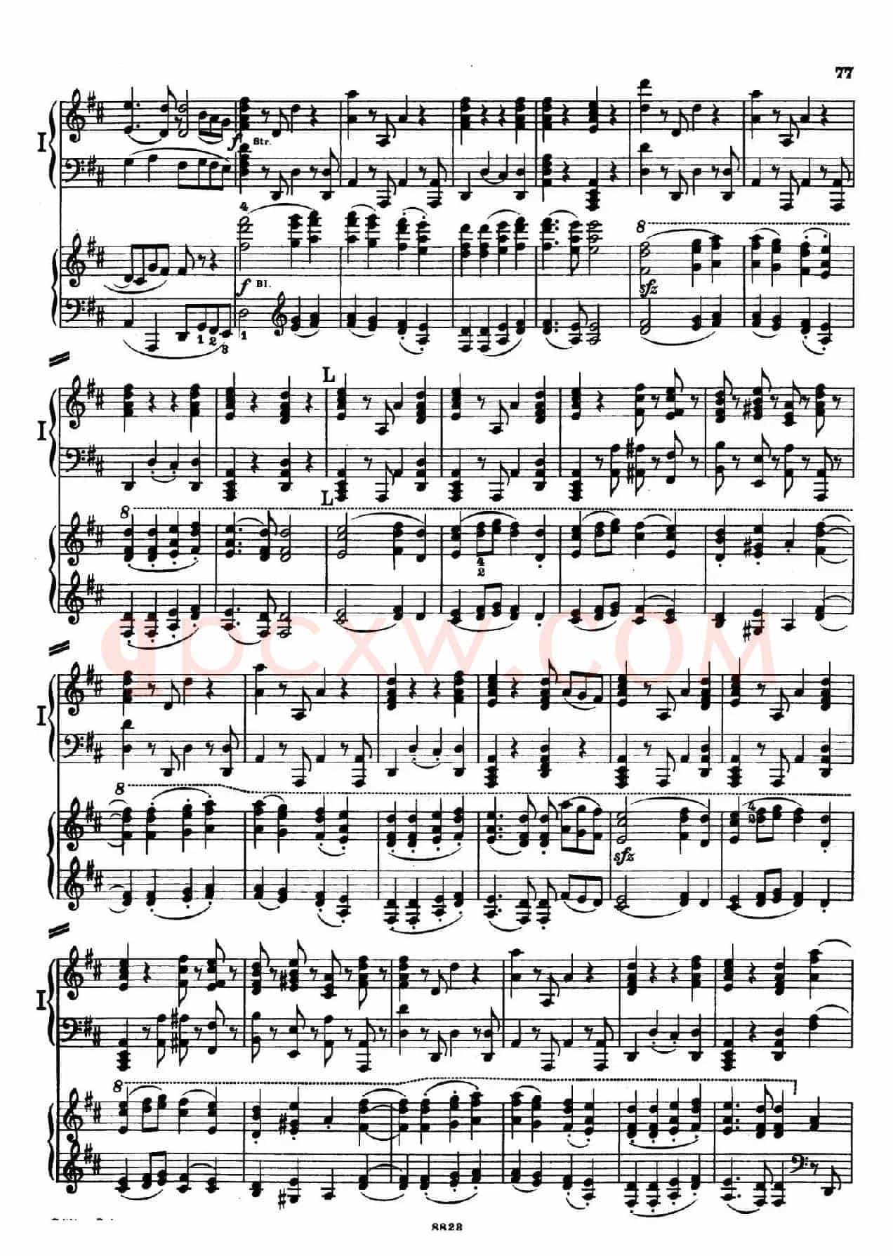 d小调第九交响曲 Op.125(双钢琴P73——82)