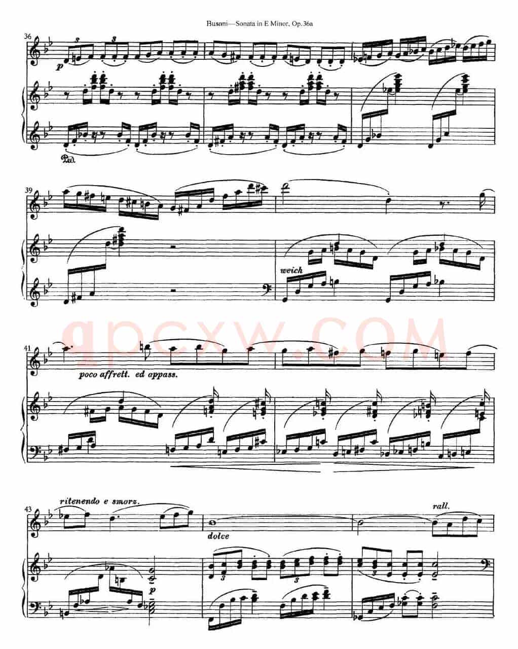 Violin Sonata No.2 in E Minor Op.36（小提琴+钢琴伴奏）