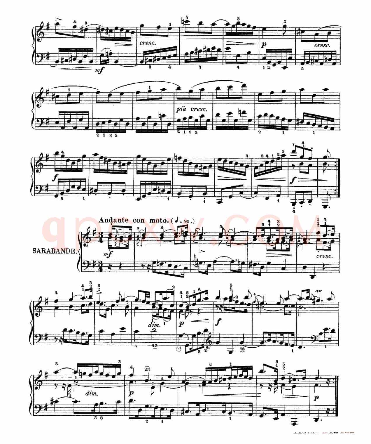 Six Partitas BWV 825-830(6首帕蒂塔·5)