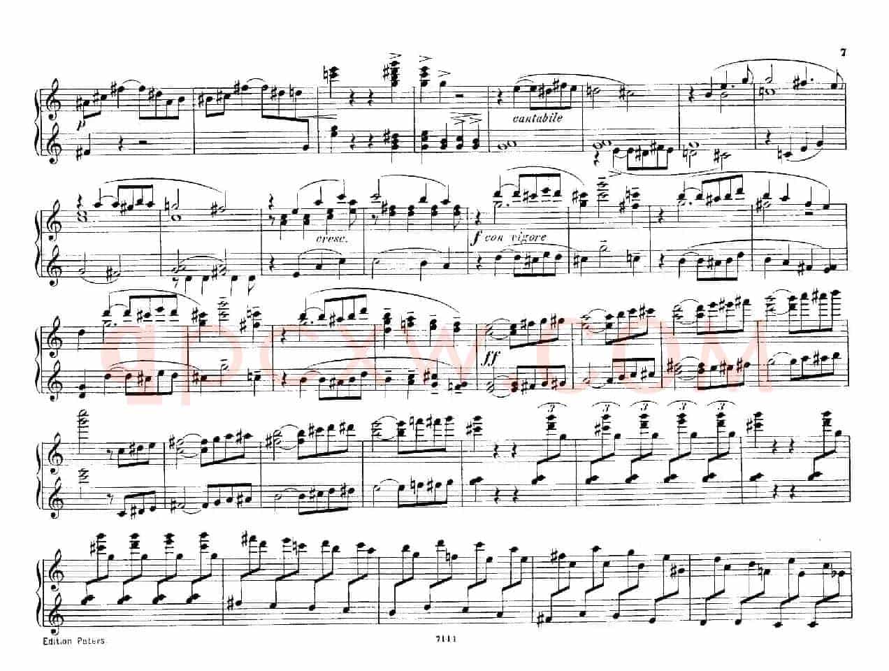 Deux Morceaux Pour Quatre Mains Op.43(2首四手联弹小品·1)