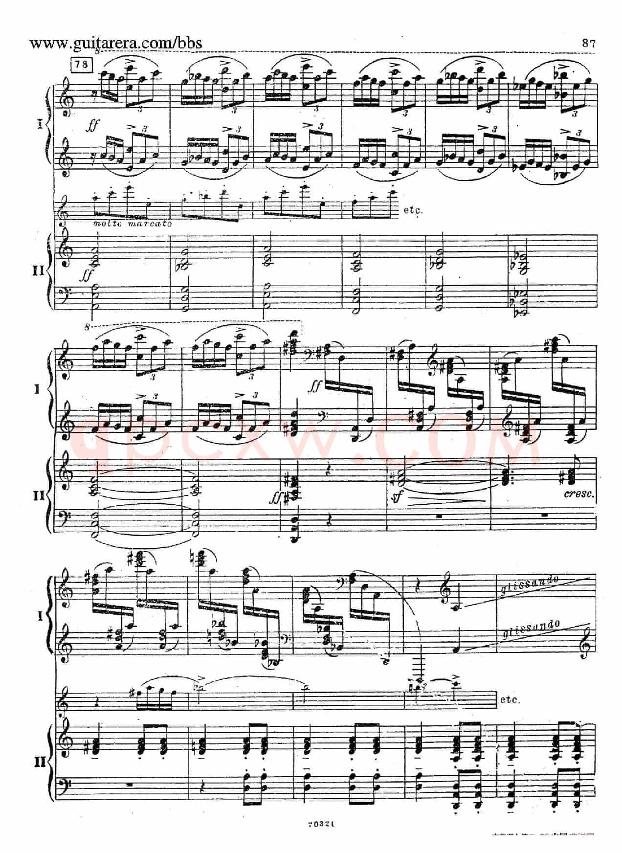 Rhapsody On A Theme Of Paganini Op.43(帕格尼尼主题狂想曲·双钢琴)(P61——87)