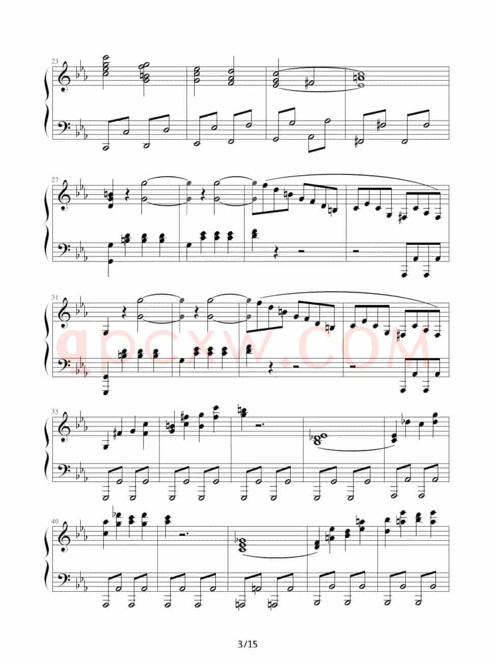 c小调第八钢琴奏鸣曲第一乐章（作品13号“悲怆”）