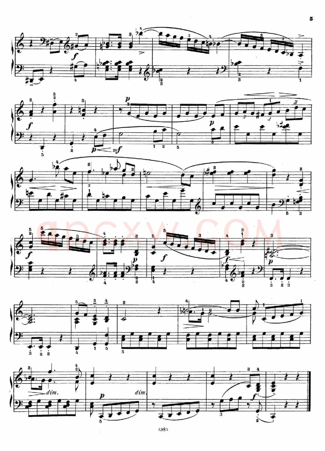 Five Sonatinas Op.70（5首钢琴小奏鸣曲·1）