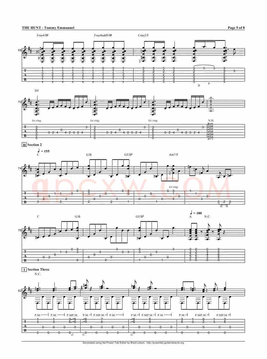 tommy emmanuel：the hunt（指弹吉它）