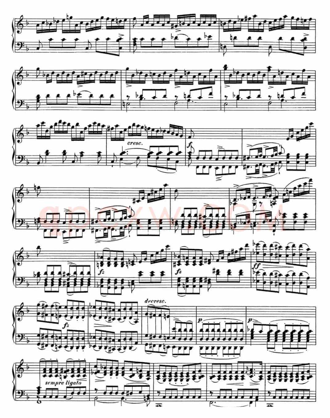舒伯特f小调即兴曲D.935，Op.142（NO.1）