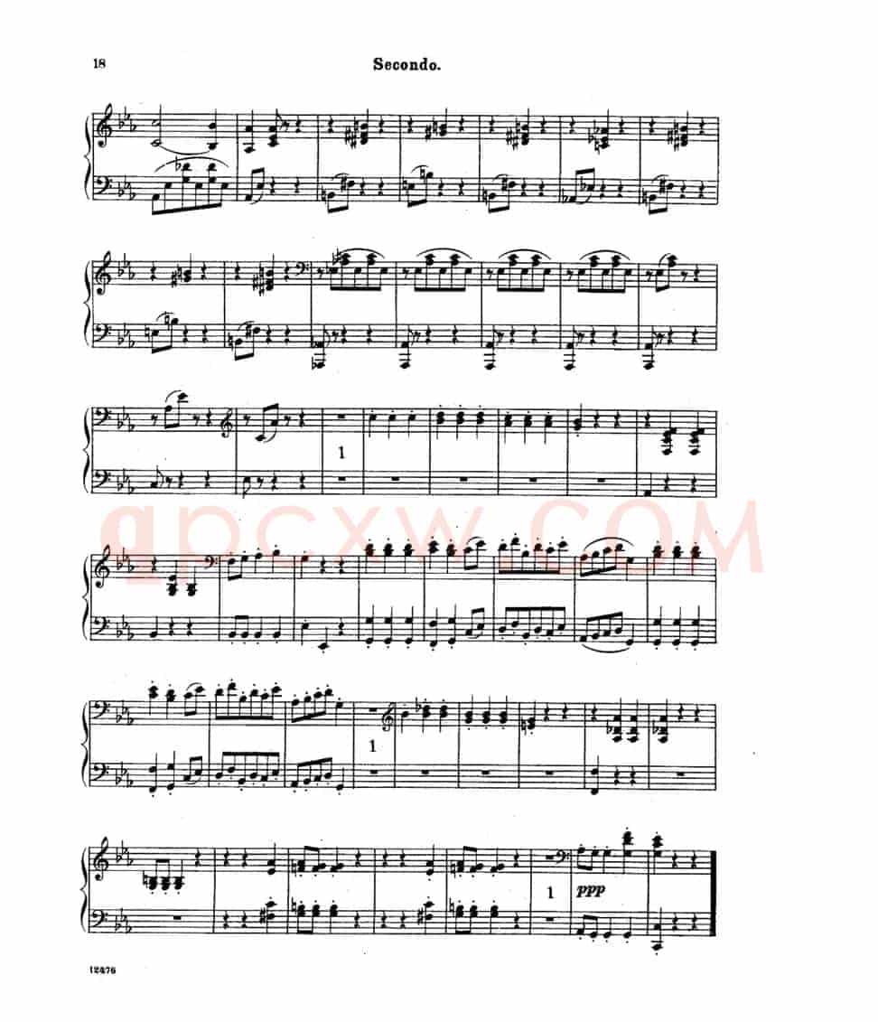 L'Arlesienne Suite No·1（阿莱城姑娘·第一组曲·四手联弹）