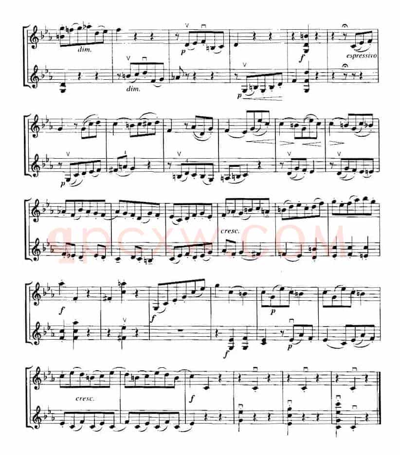 霍曼《小提琴基础教程》选曲：戏剧插曲（二重奏）