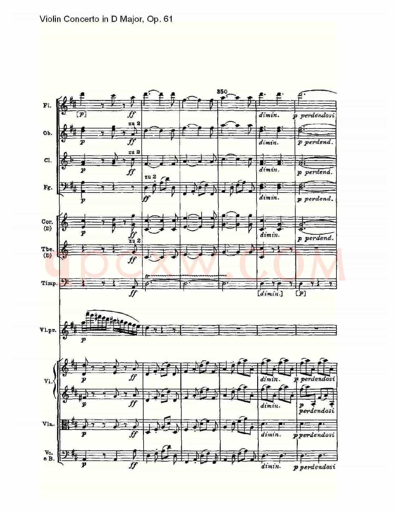 D大调小提琴协奏曲 Op.61第三乐章