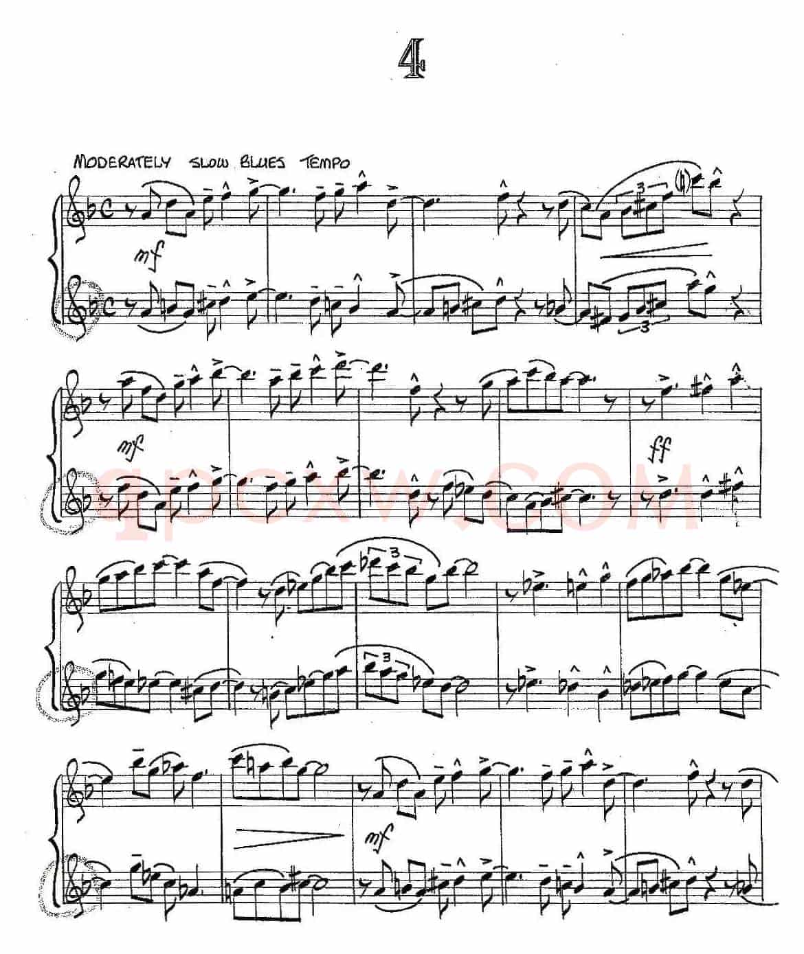 Jazz Conception For Saxophone Duets - 4（二重奏）