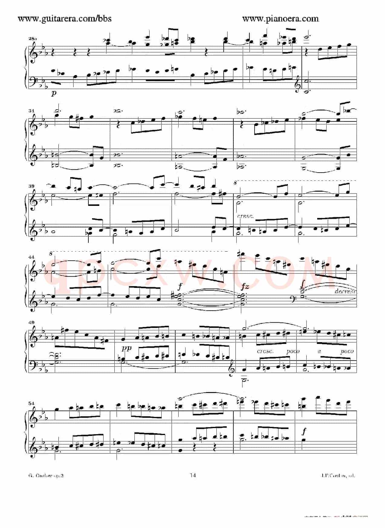 Grande Piano Sonata in c Minor Op.2(c小调华丽钢琴奏鸣曲·第二乐章)