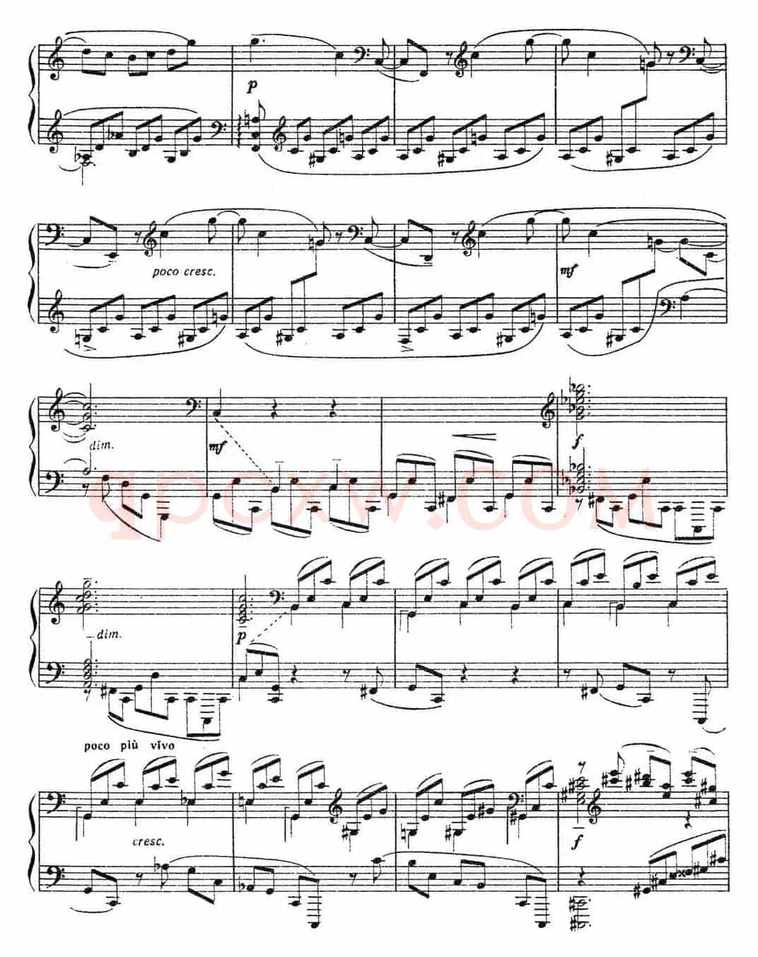 拉赫玛尼诺夫 音画练习曲10或11 Etudes tableaux Op.39 No.2