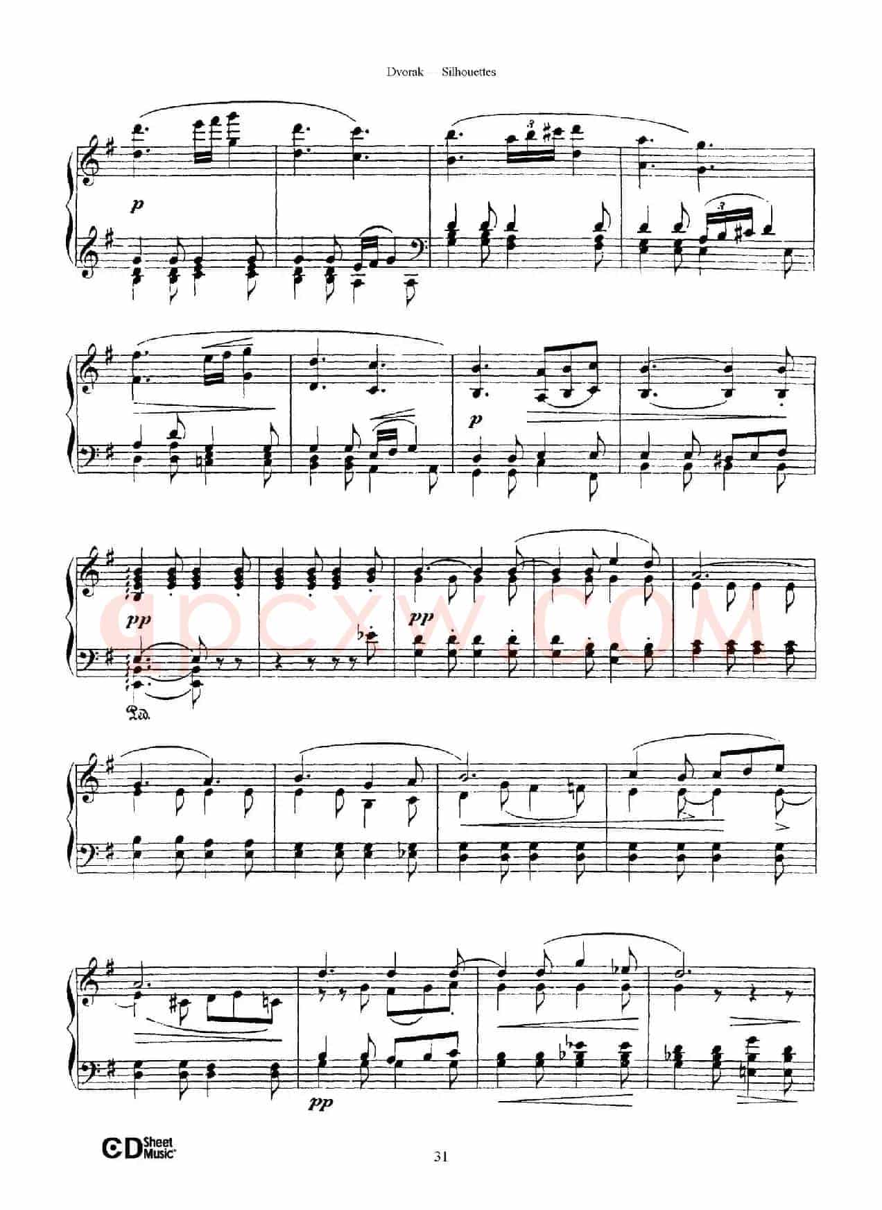 12 Silhouettes Op.8（12首剪影·10）