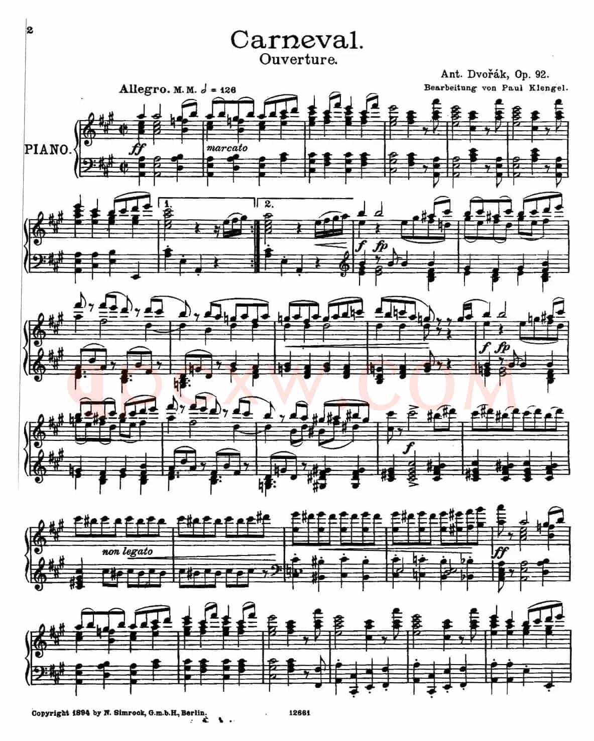 Carneval Overture Op.92(狂欢节序曲)