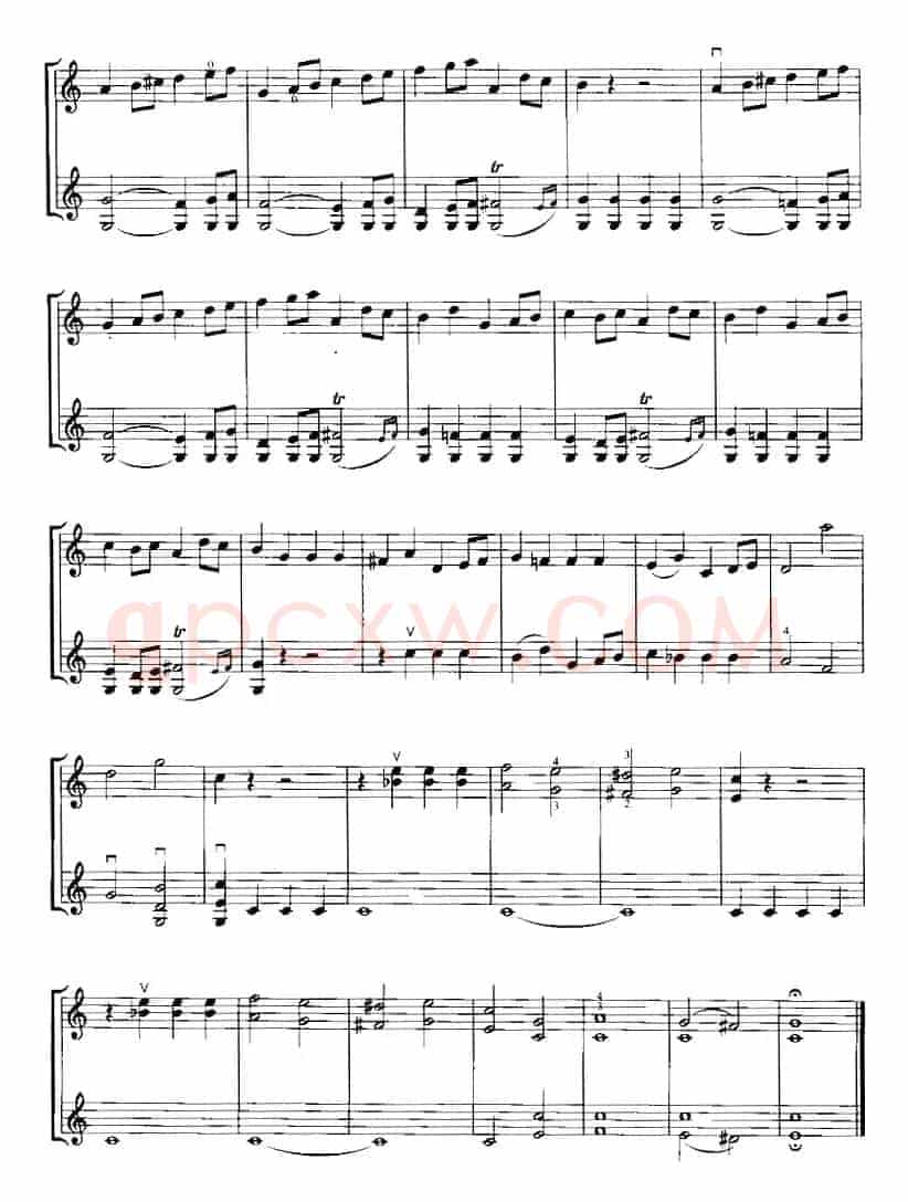 霍曼《小提琴基础教程》选曲：小序曲（二重奏）