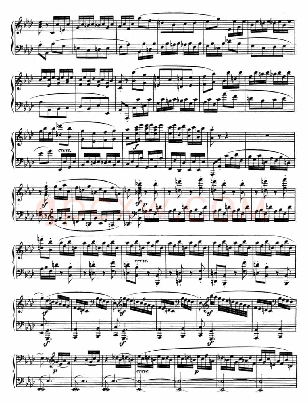 贝多芬钢琴奏鸣曲12 葬礼进行曲 降A大调 Op.26 A-flat major