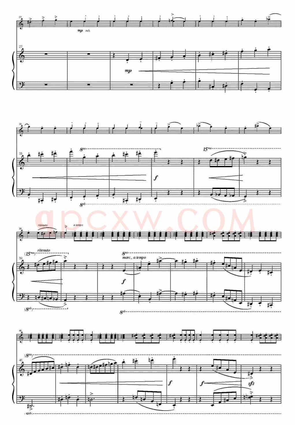 Sonata Poema aenigmaticum（小提琴+钢琴伴奏、2nd movement）