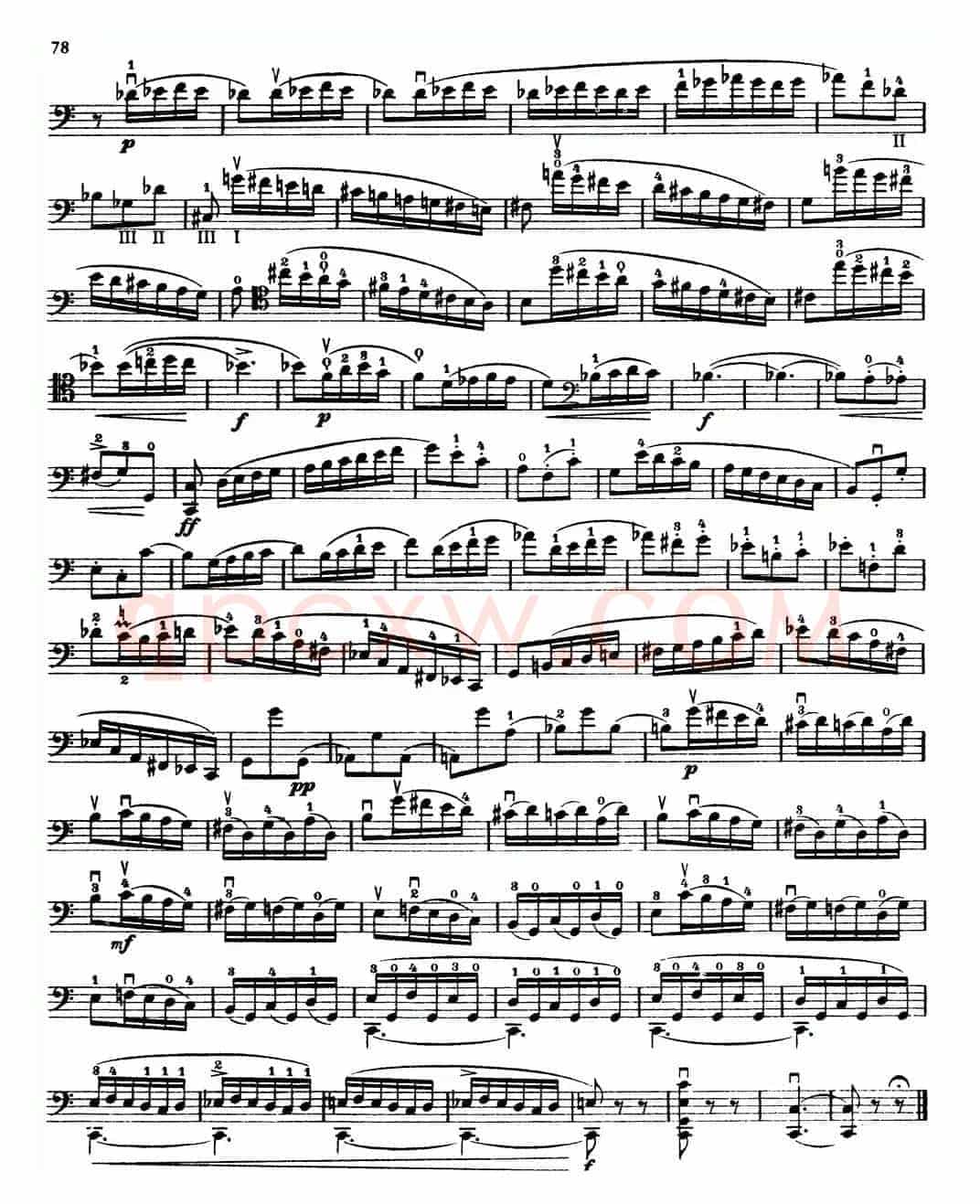 大提琴高级练习曲40首 No.36