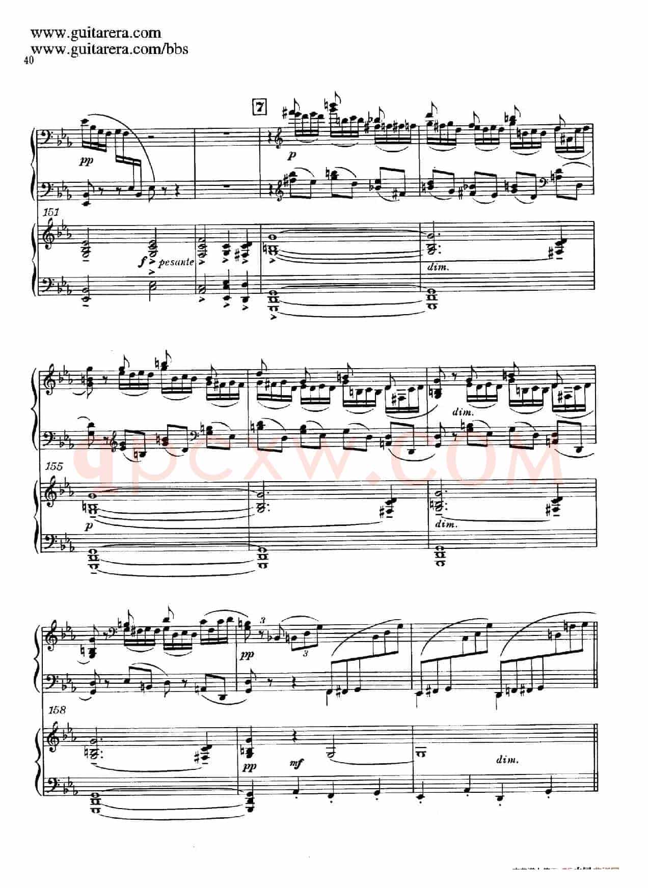 c小调第二钢琴协奏曲 Op.18(双钢琴·第一乐章)
