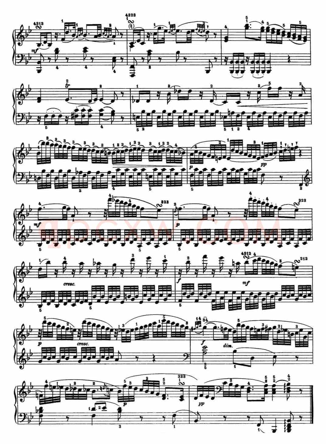海顿 钢琴奏鸣曲 Hob XVI 29 in F major