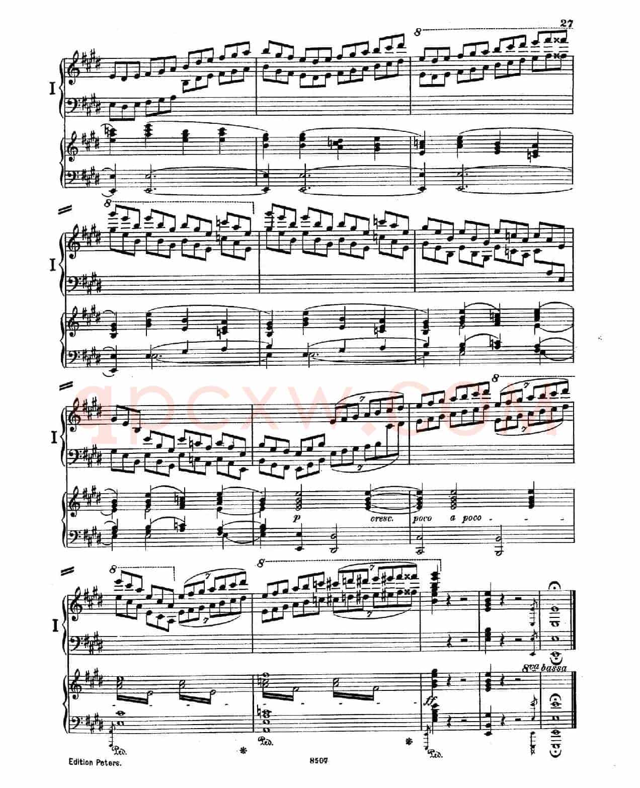 Piano Concerto in E Major Op.59(E大调钢琴协奏曲·双钢琴·第一乐章)