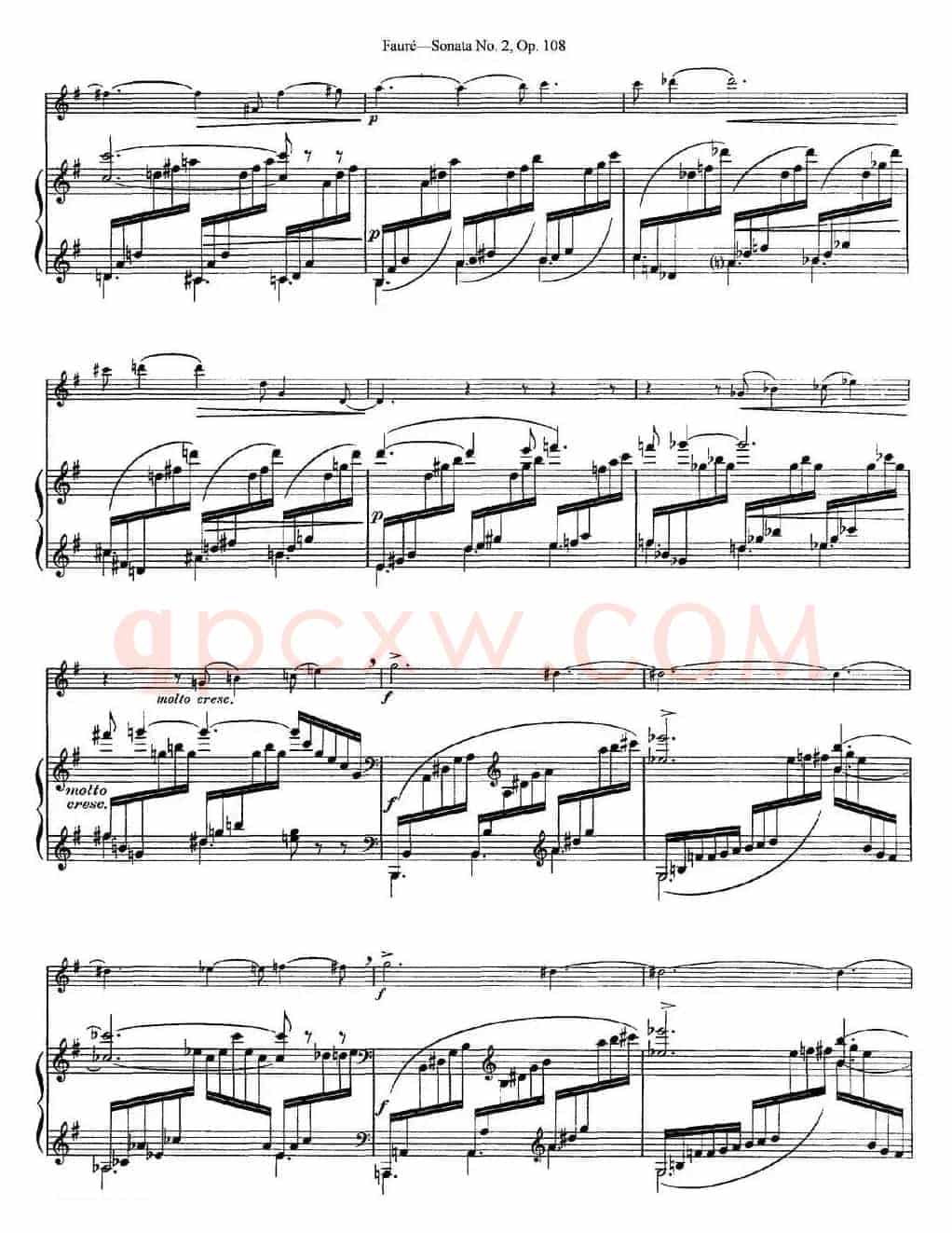 Violin Sonata No.2 Op.108（小提琴+钢琴伴奏）