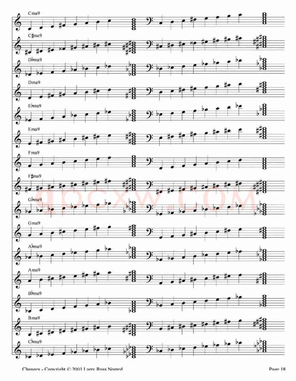 Changes（爵士乐和弦教材）（P1-20）