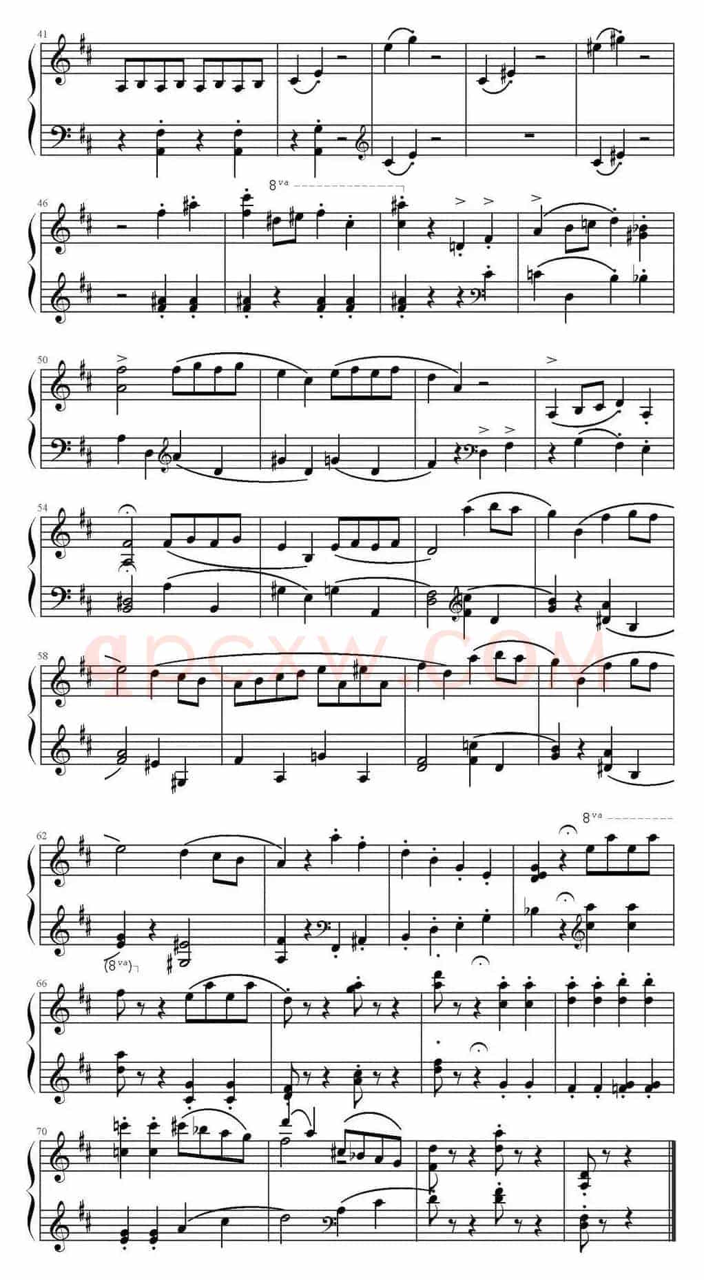 加沃特舞曲（达维德·波佩尔作曲版）