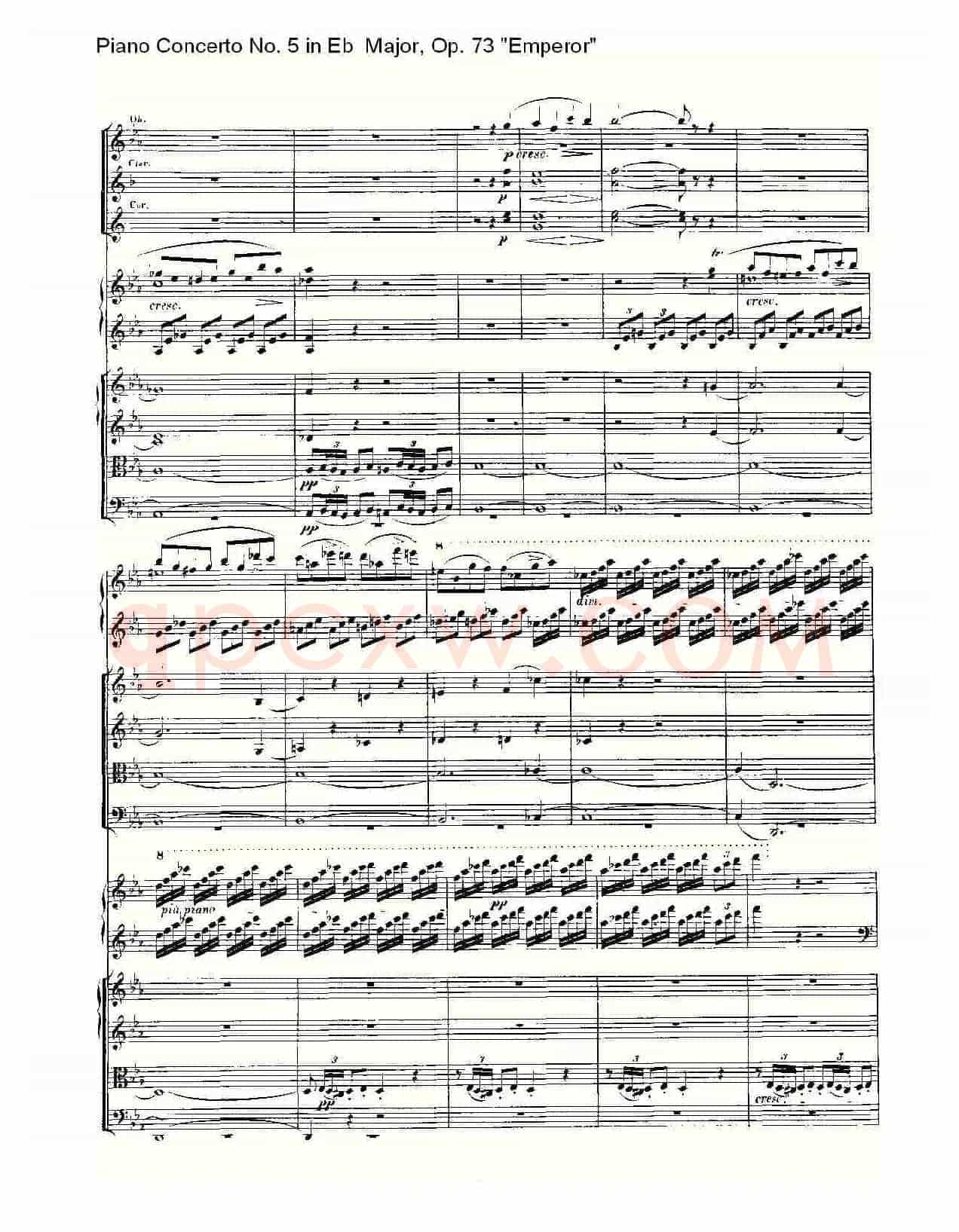 Eb大调钢琴第五协奏曲 Op.73“皇帝” 第一乐章（二）
