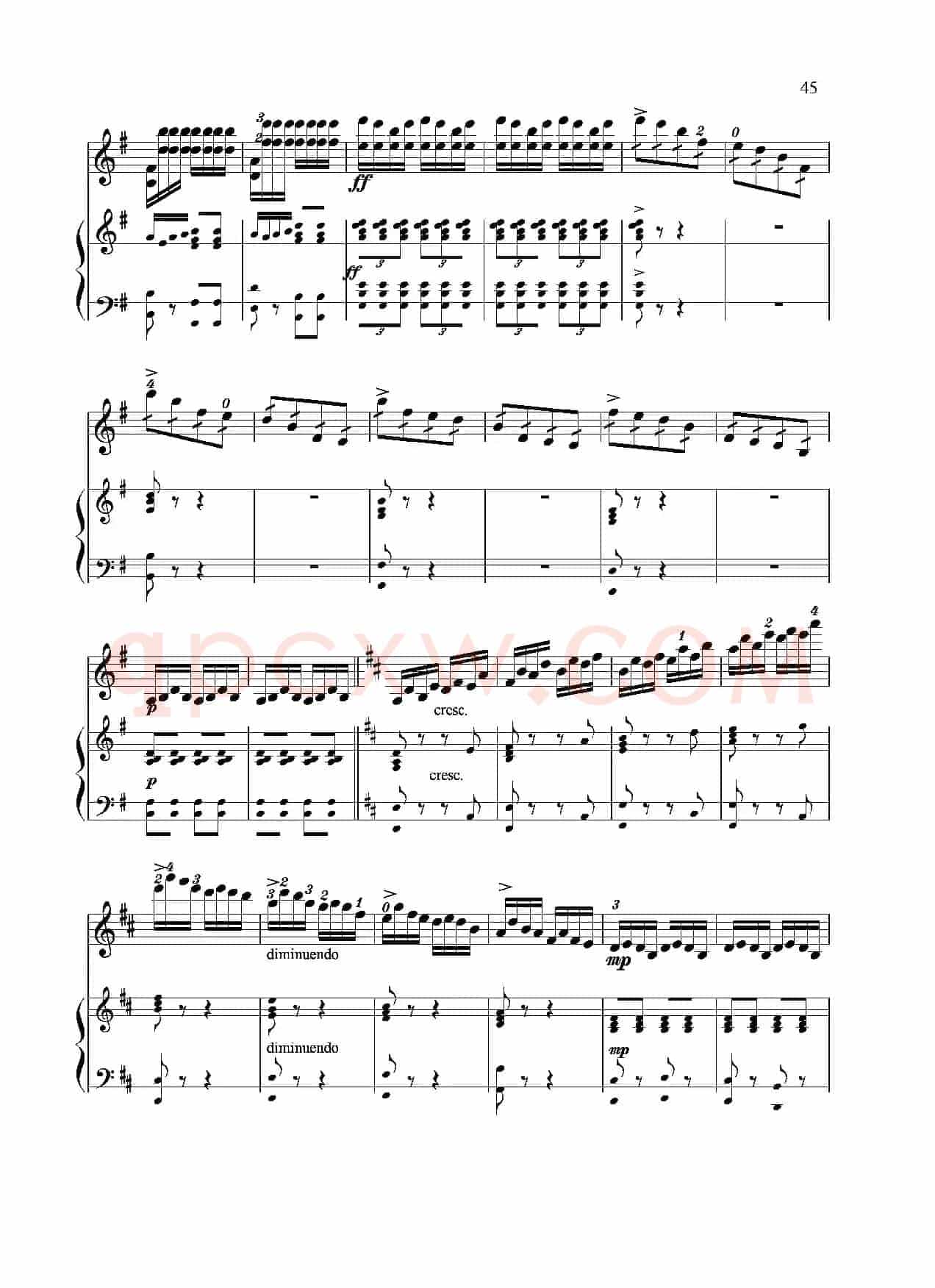 满江红幻想曲（小提琴+钢琴）