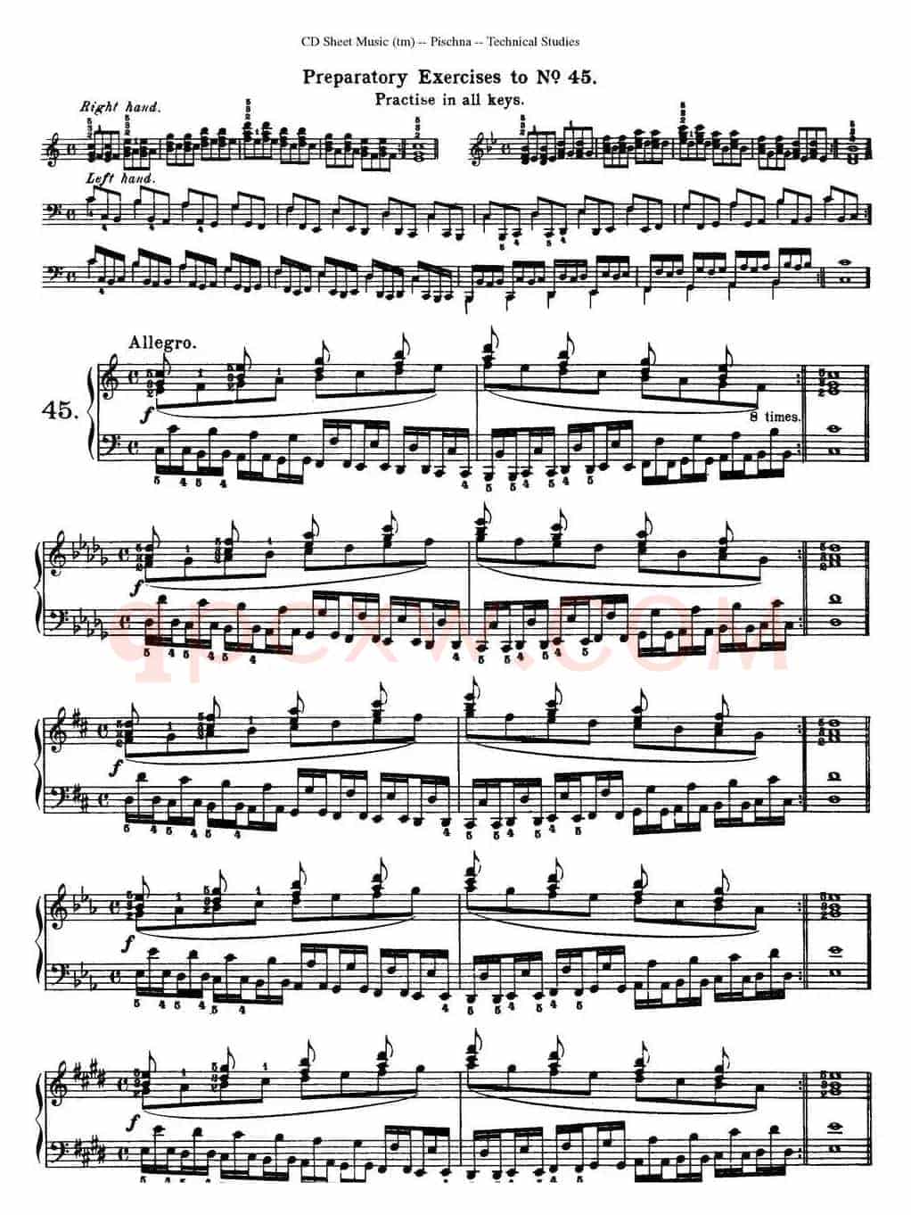 Technical Studies 60 Progressive Exercises (60首钢琴循序渐进练习曲 P81——90)