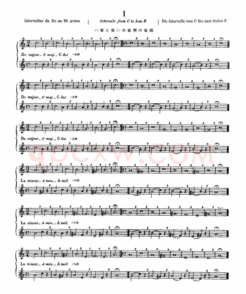 初级练习之1（Alphonse Ludec - Debutant Flutiste）