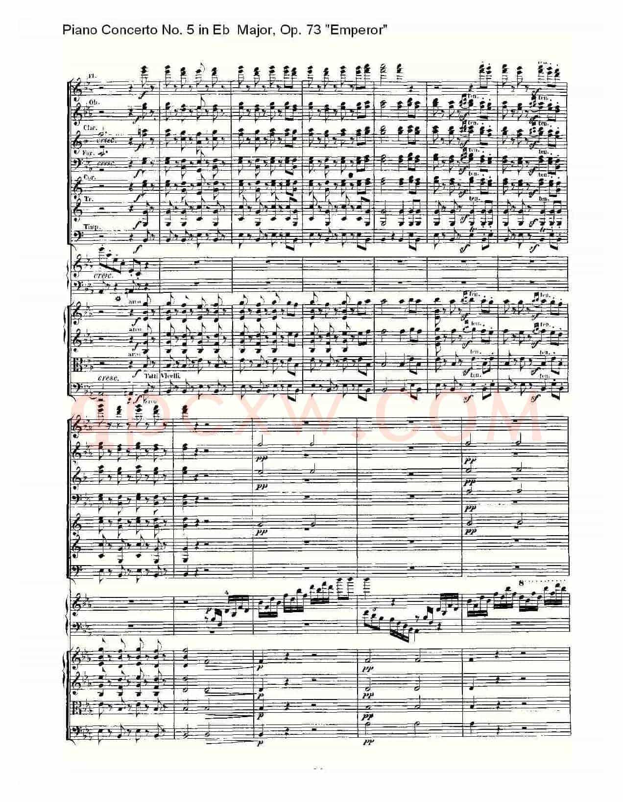 Eb大调钢琴第五协奏曲 Op.73“皇帝” 第一乐章（二）