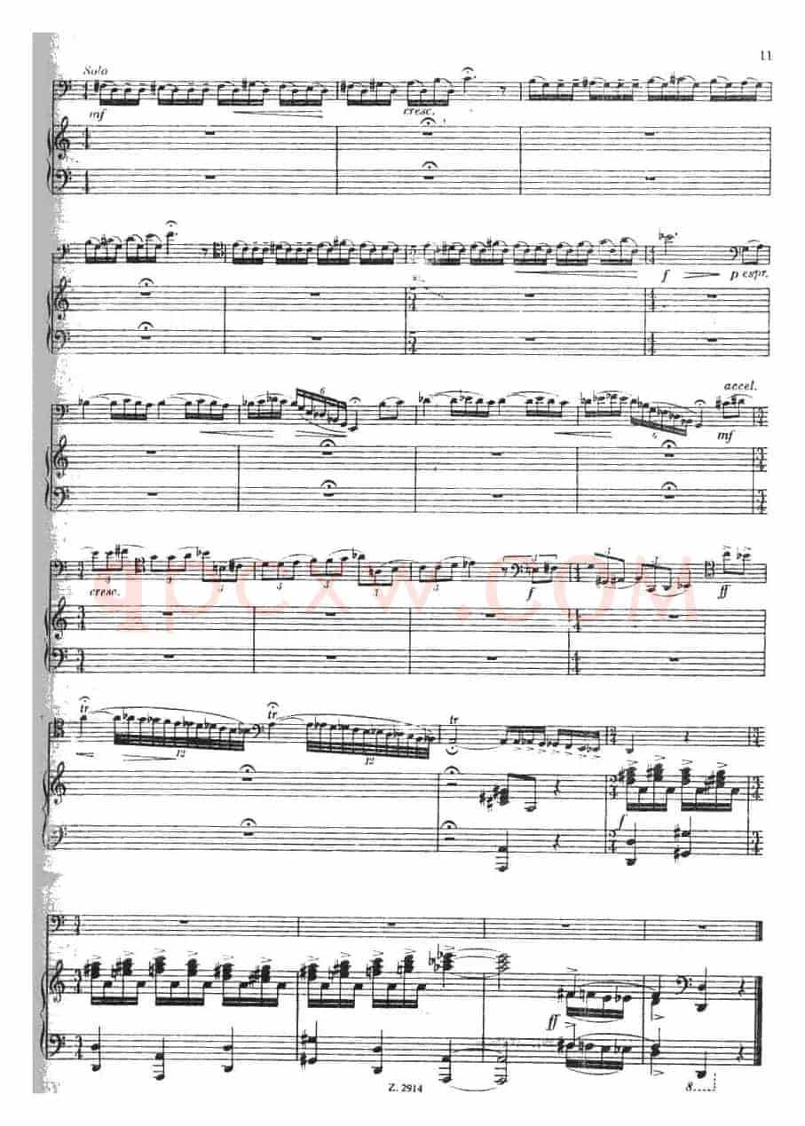 CONCERTINO（Ⅰ）（钢琴伴奏巴松协奏曲）