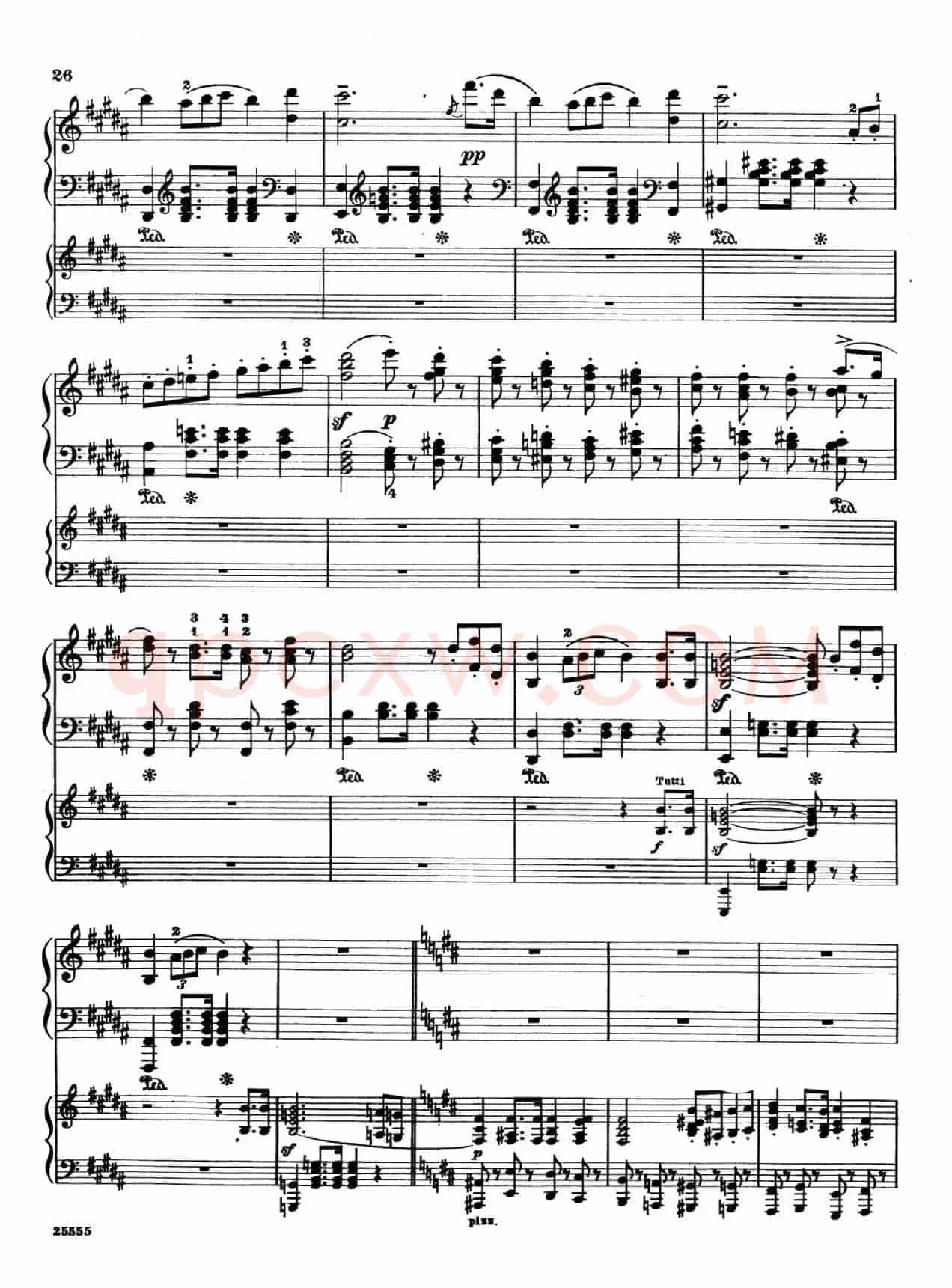Capriccio Brillante in B Major Op.22(B大调华丽随想曲·双钢琴)