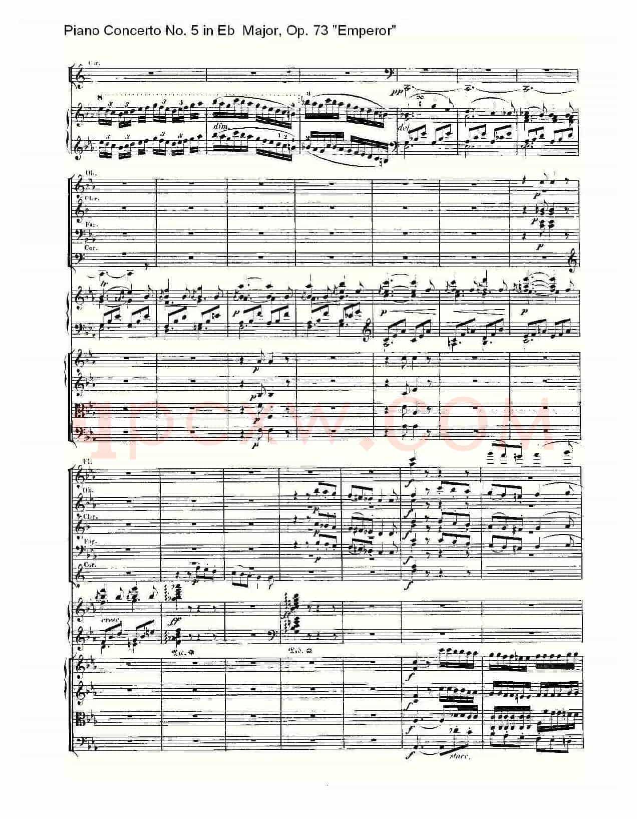 Eb大调钢琴第五协奏曲 Op.73“皇帝”第三乐章
