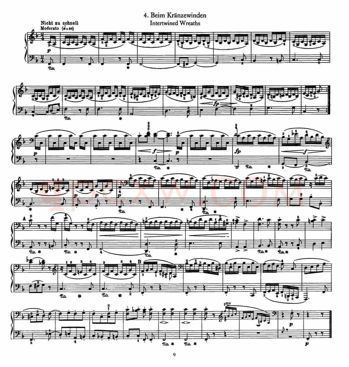 12首为孩子们而作的四手联弹曲 Op.85(四手联弹)(4)