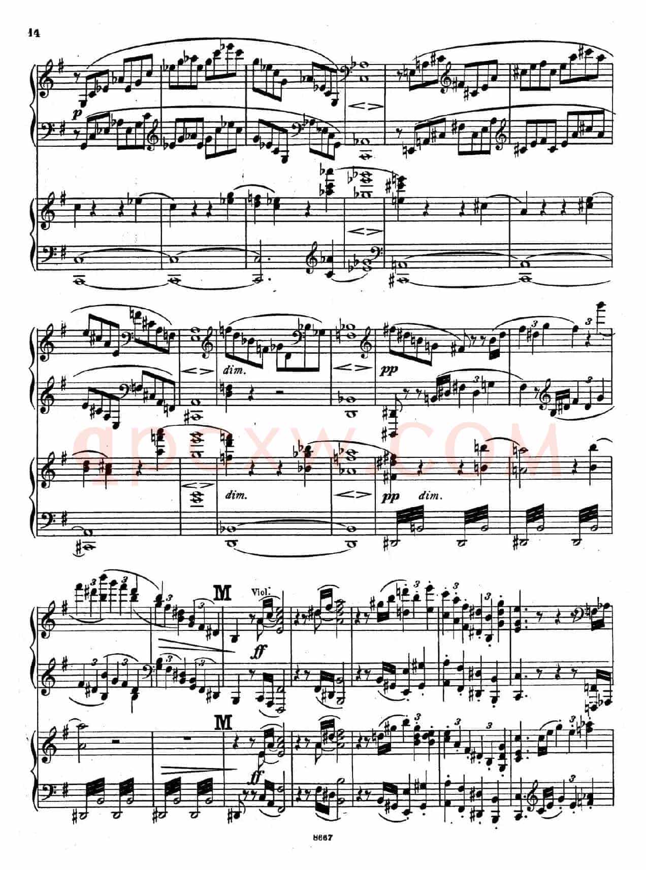 Symphony No.4 in e Minor Op.98(e小调第四交响曲·双钢琴)