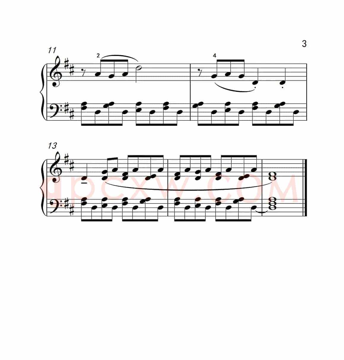 匈牙利舞曲 钢琴一（巴托克 小宇宙 钢琴教程 3）