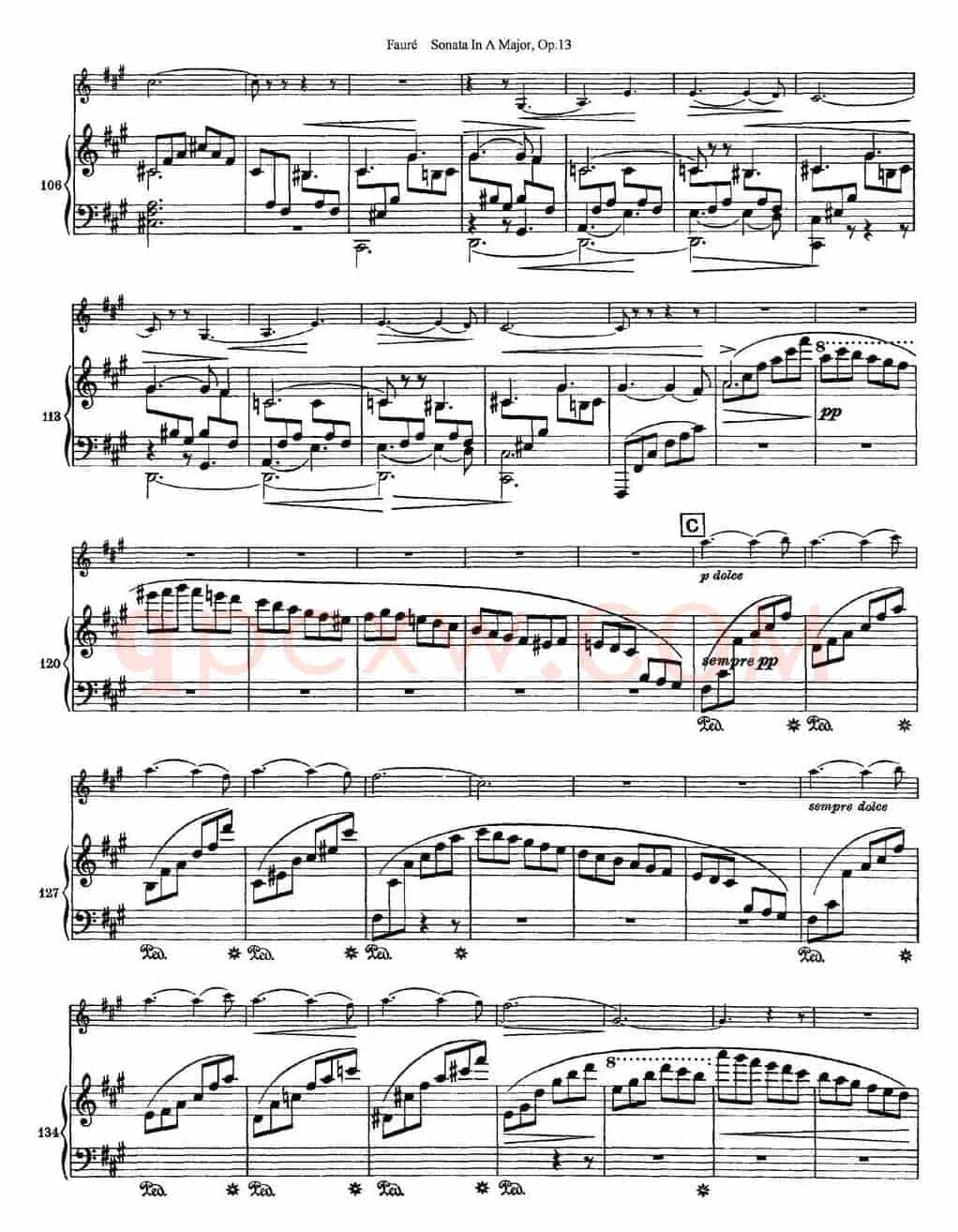 Violin Sonata No.1 Op.13（小提琴+钢琴伴奏）