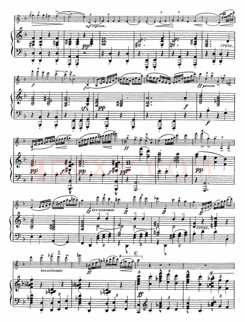Symphonie Espagnole Op.21，No.1（西班牙交响曲）（小提琴+钢琴伴奏）
