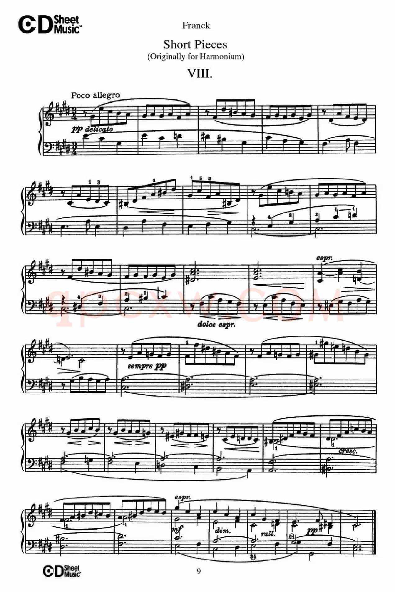 18 Short Pieces（18首小品·Ⅷ）