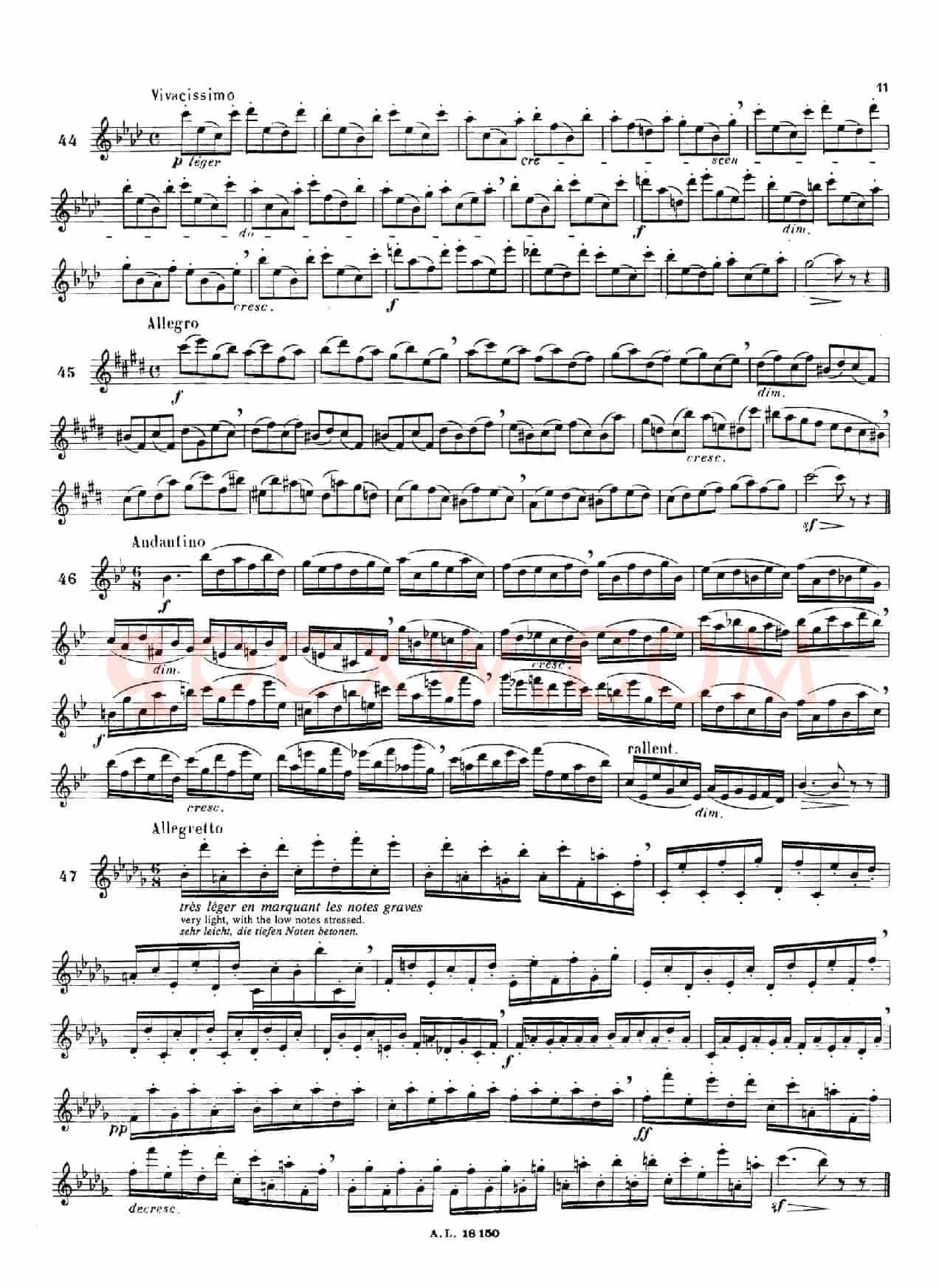 简易练习曲100首