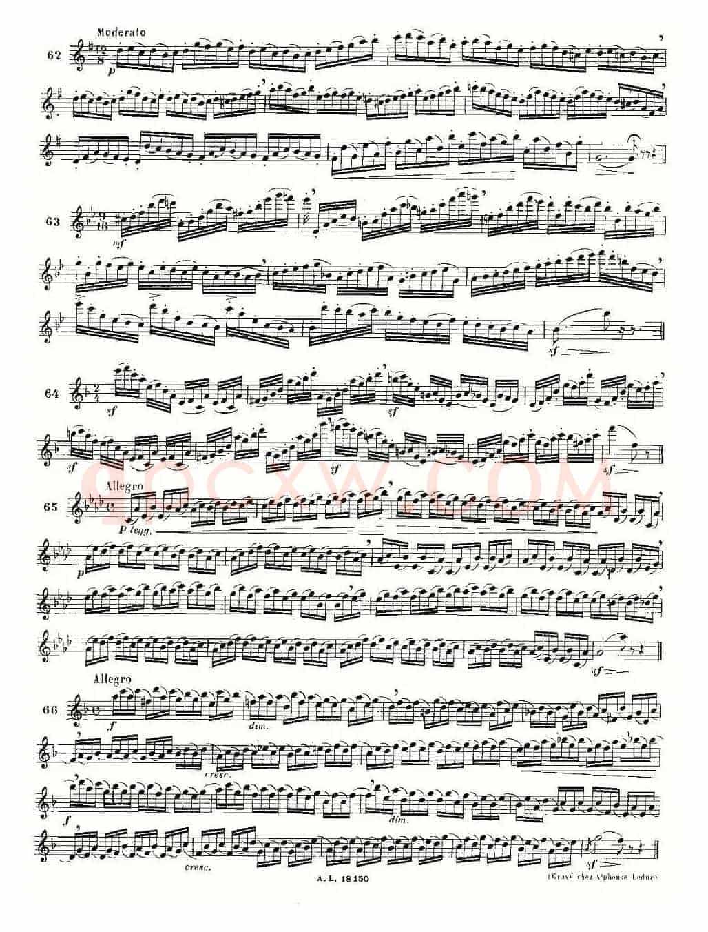 简易音阶练习100首之50-66（moyse - 100 studies after cramer）