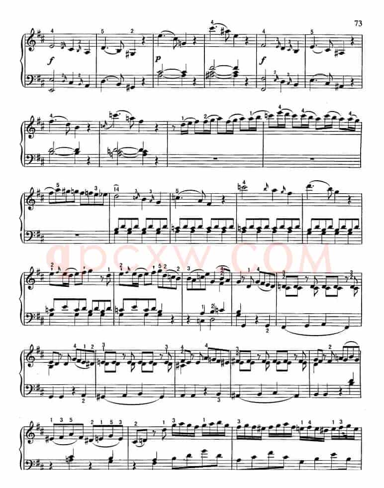 不可不弹的世界钢琴名曲：回旋曲（D大调）