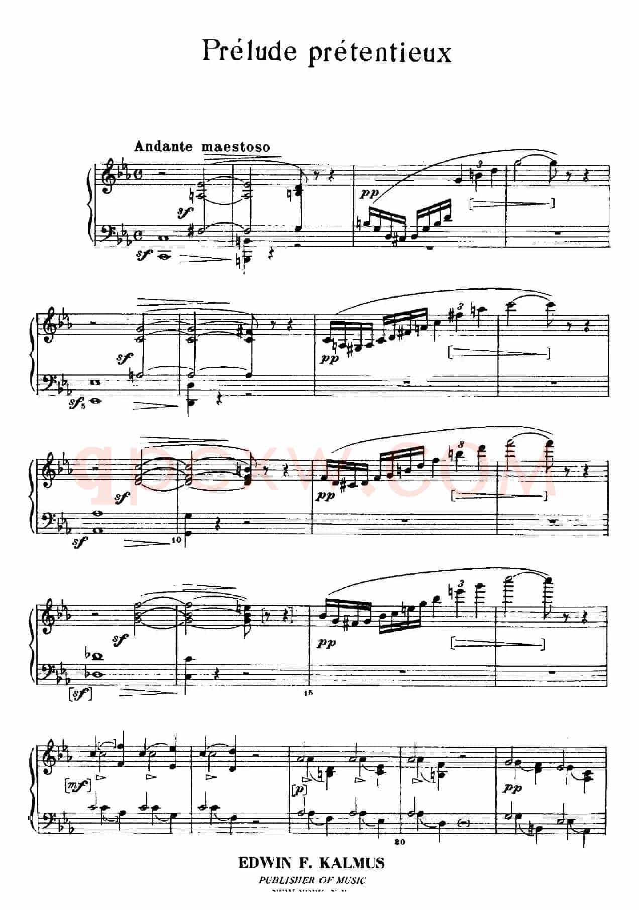 Prelude Pretentieux