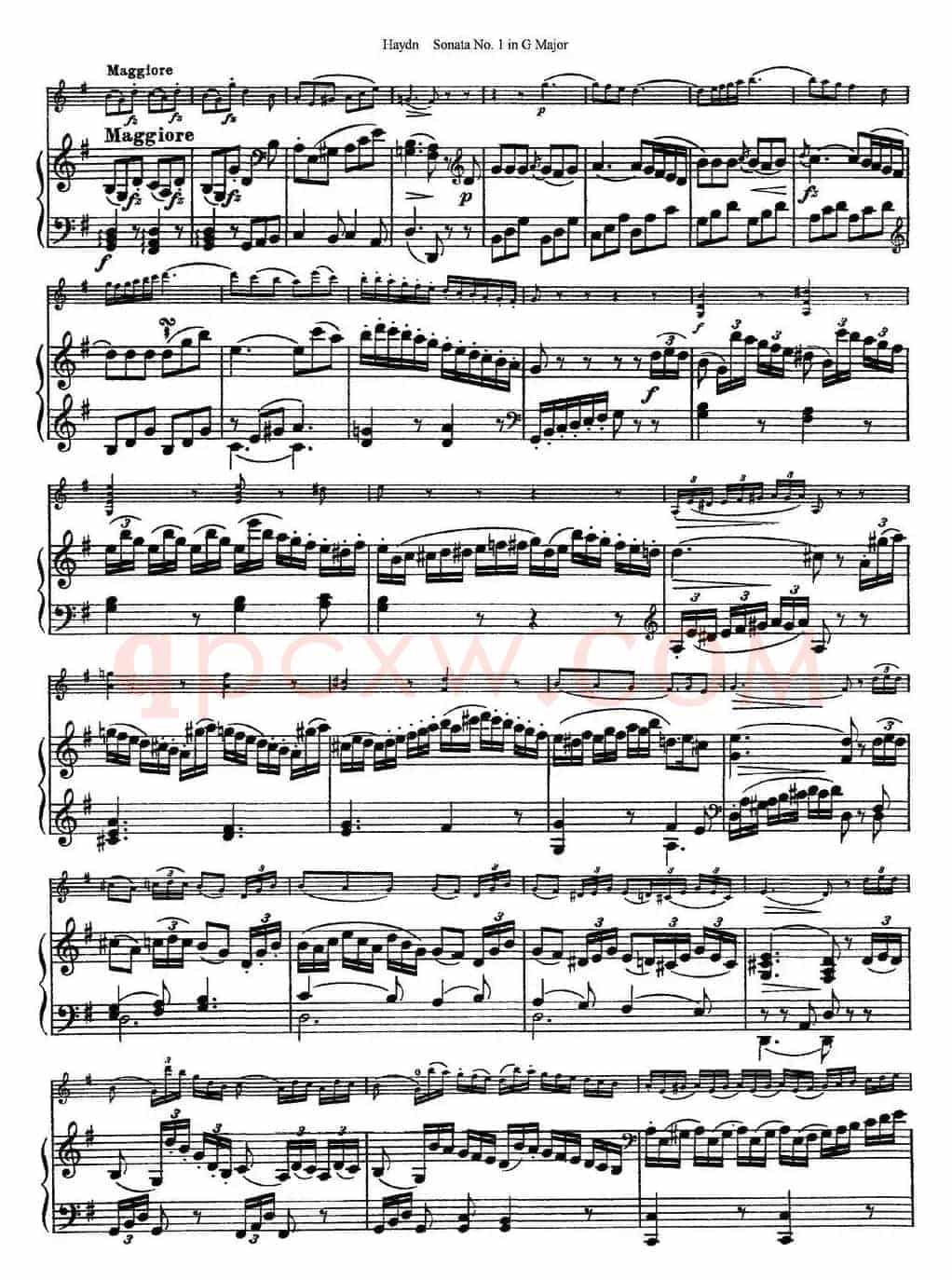 Violin Sonata No.1 in G Major（小提琴+钢琴伴奏）