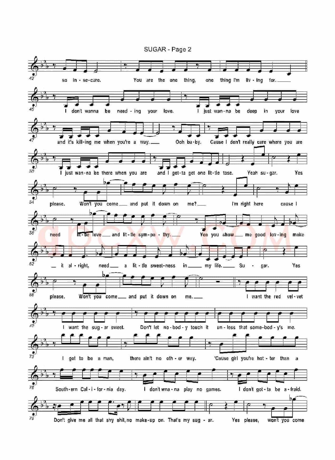 sugar(糖果)(次中音萨克斯)