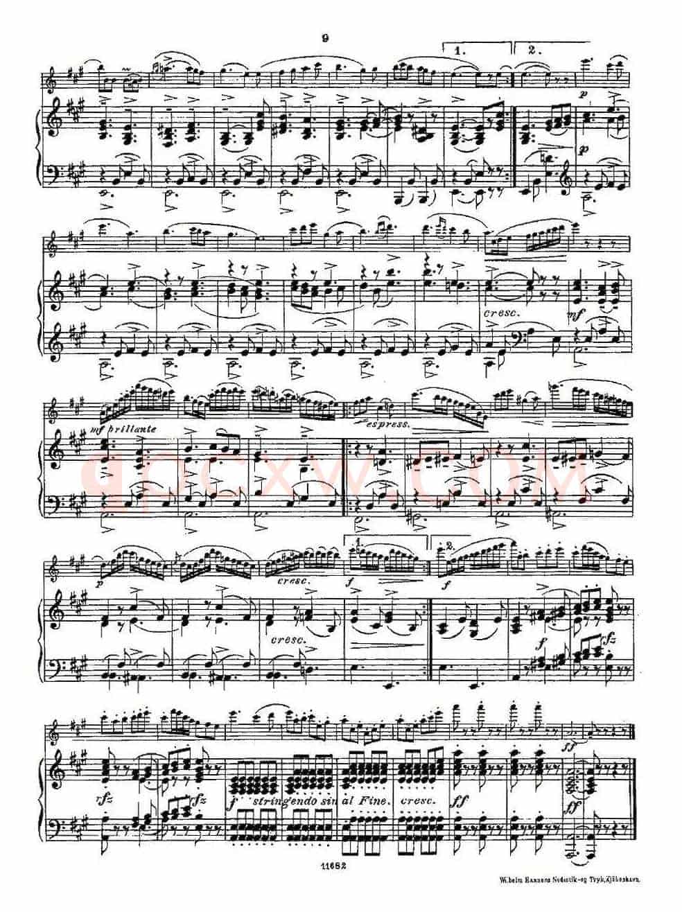 Fantaisies nationales. Op. 59, 5.（长笛+钢琴伴奏）